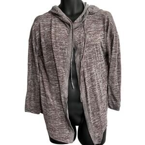 Sonoma Hoodie Size M Long Sleeve Jacket Hooded Lounge Open Front Drape Gorpcore